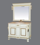 Мебель для ванной комнаты Мануэлла - 120 GOLD бежевая глянцевая